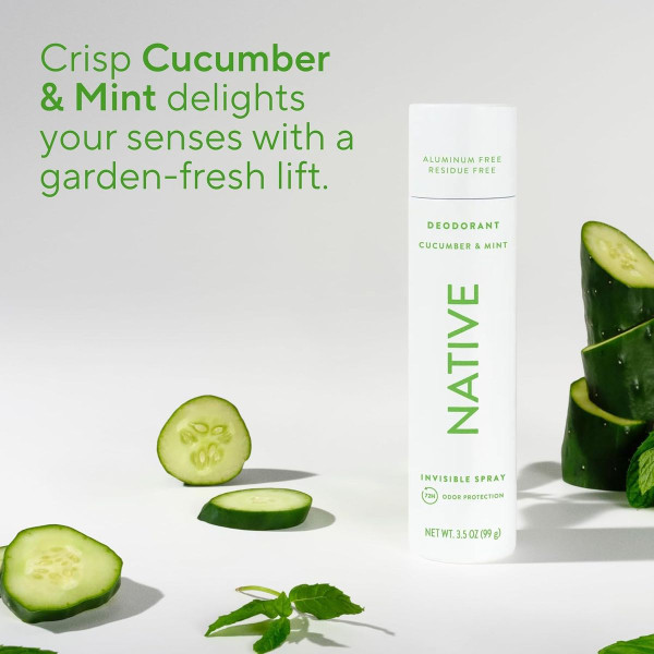 Native Cucumber and Mint Whole Body Deodorant Spray (2-Pack) product image
