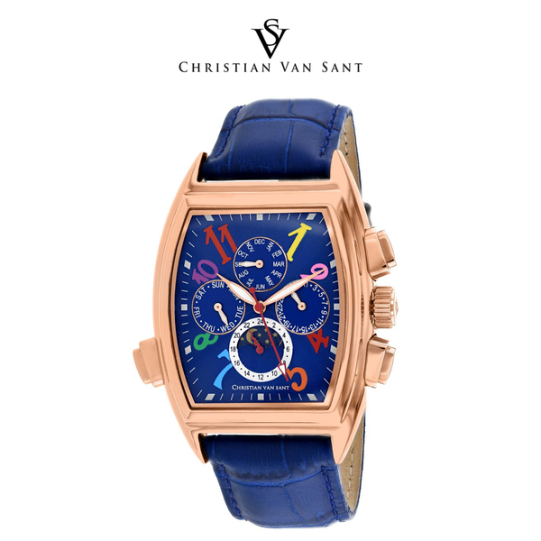 Christian Van Sant Men's Grandeur Blue Dial Watch product image