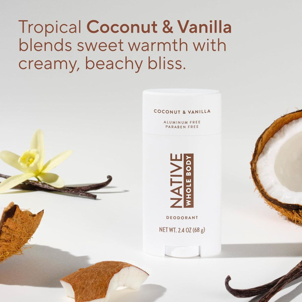 Native Coconut and Vanilla Whole Body Deodorant (2-Pack) product image