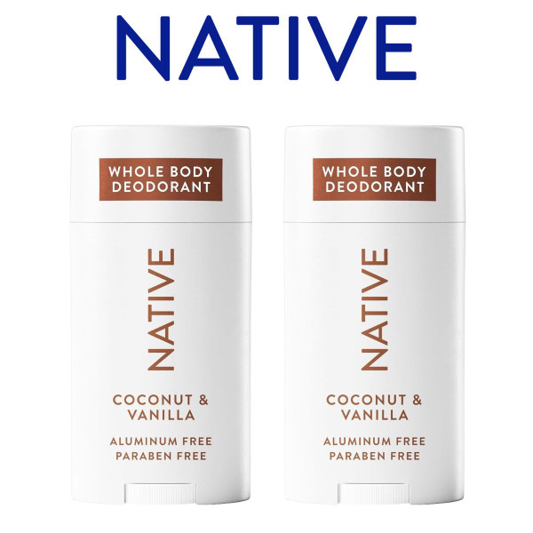 Native Coconut and Vanilla Whole Body Deodorant (2-Pack) product image