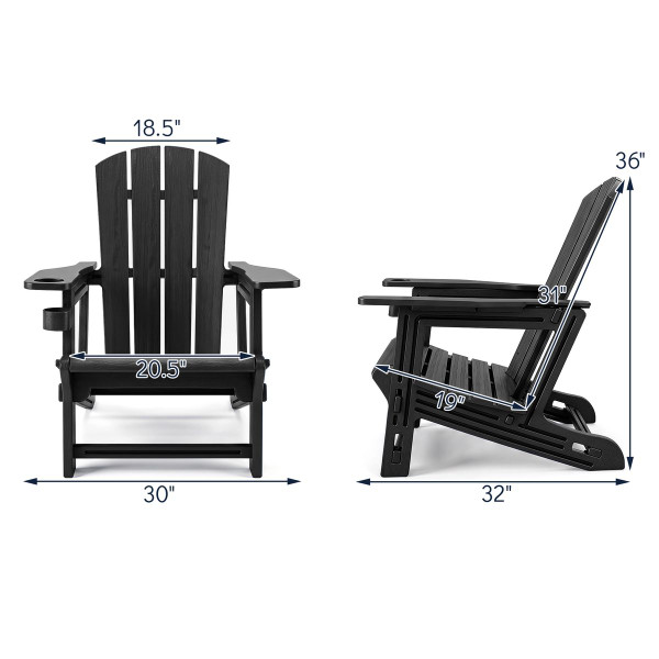Wood Grain Adirondack Chairs(1- to 4-Pack) product image
