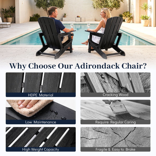 Wood Grain Adirondack Chairs(1- to 4-Pack) product image