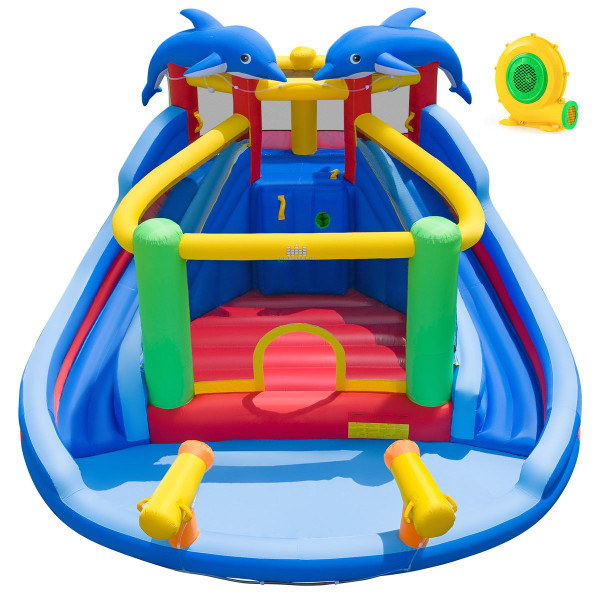 Dolphin-themed Inflatable Water Slide Park product image