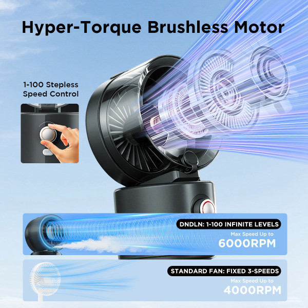 Flexible Tripod or Desktop Personal Cooling Fan product image