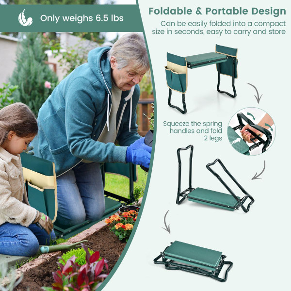 Folding Garden Kneeler and Seat Bench product image