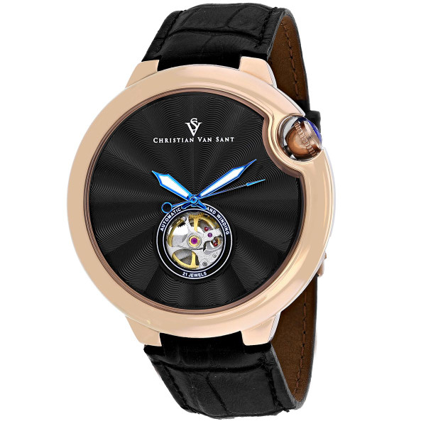 Christian Van Sant Men's Cyclone Automatic Black Dial Watch  product image