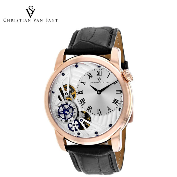 Christian Van Sant Men's Sprocket Auto-Quartz Silver Dial Watch product image