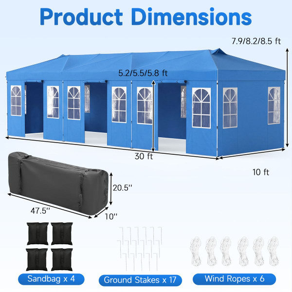 Pop Up Canopy Tent (4 or 8 Sidewalls) product image