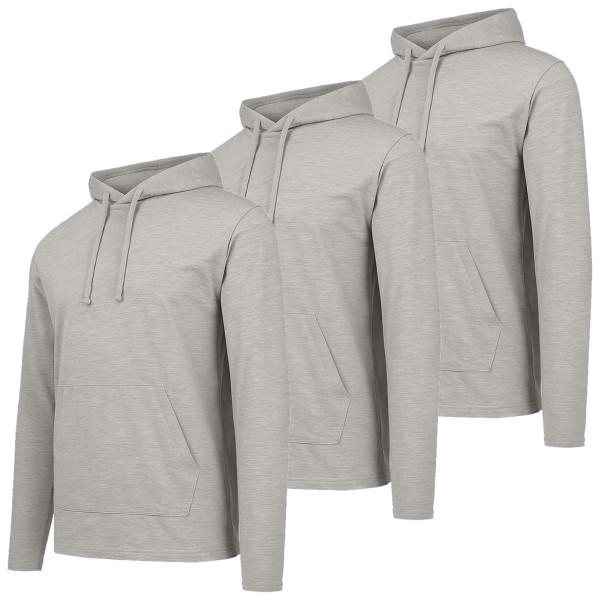 Men's Casual Pullover Drawstring Hoodie (3-Pack) product image