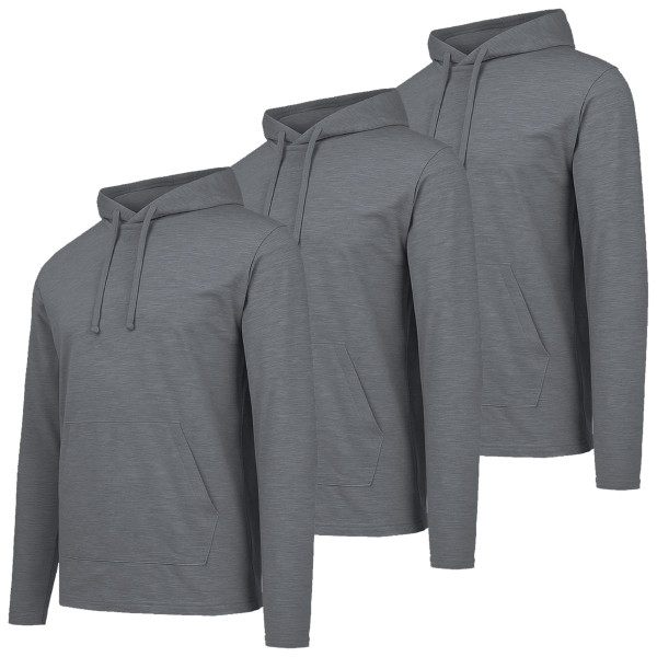 Men's Casual Pullover Drawstring Hoodie (3-Pack) product image