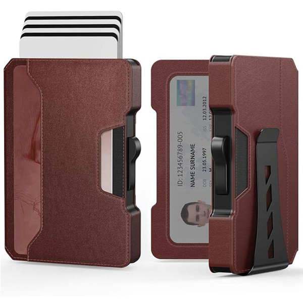 Slim Aluminum Pop-Up Credit Card Holder with Money Clip product image