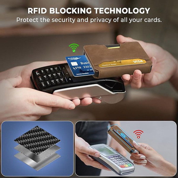 Slim Aluminum Pop-Up Credit Card Holder with Money Clip product image