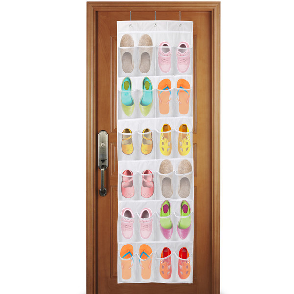 24-Pocket Over-the-Door Shoe Rack product image