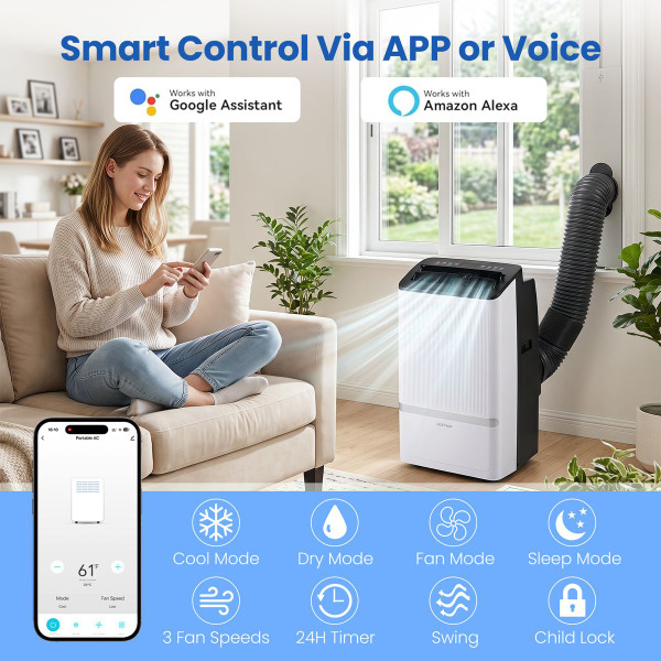 Wi-Fi Enabled Portable Air Conditioner  product image