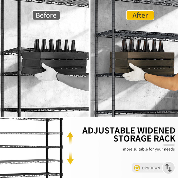 3-Tier Heavy Duty Wire Shelf Rack  product image