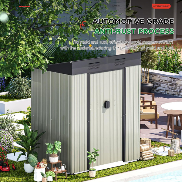Small Outdoor Storage Tool Shed with Sliding Door  product image