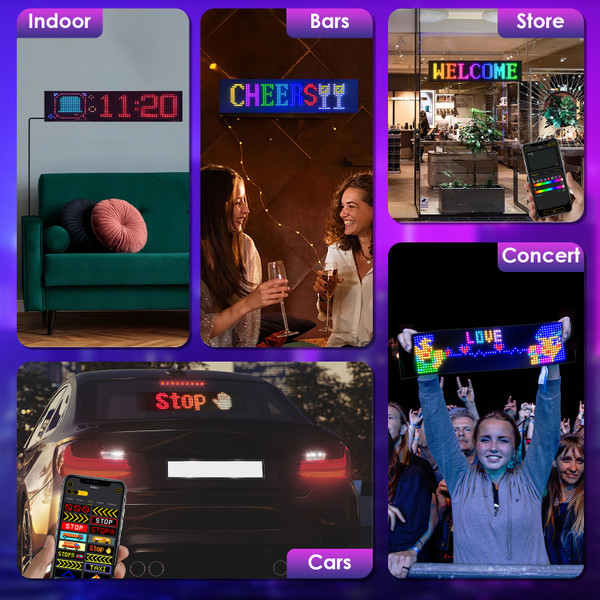 Programmable LED Car Sign (2-Pack) product image