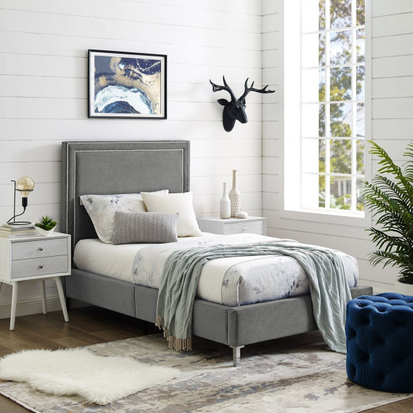Monroe  Velvet  Bedframe product image