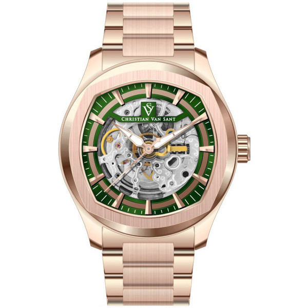 Christian Van Sant Men's Romeo Green Dial Watch product image