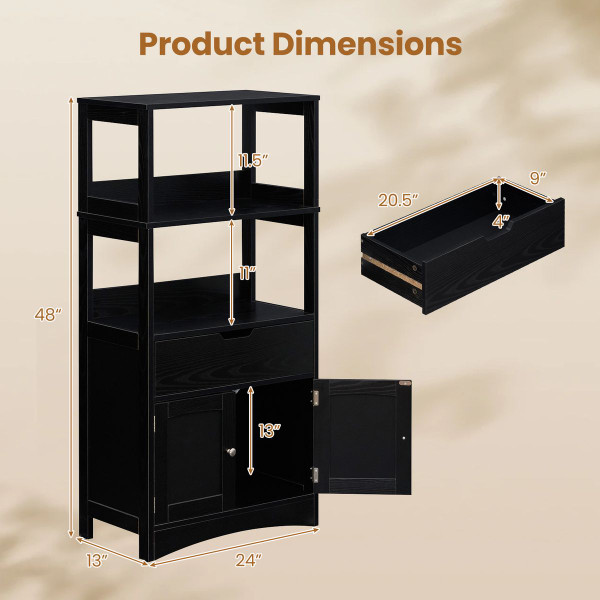 Bathroom Floor Storage Cabinet  product image