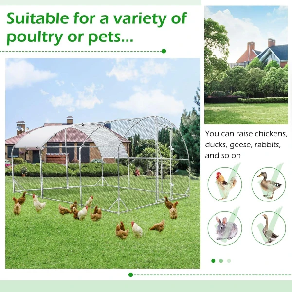 Round-Top Chicken Coop Run product image