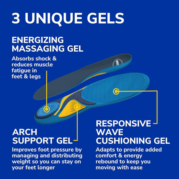 Dr. Scholl's Energizing Comfort Massaging Gel Insoles (3 Pairs) product image