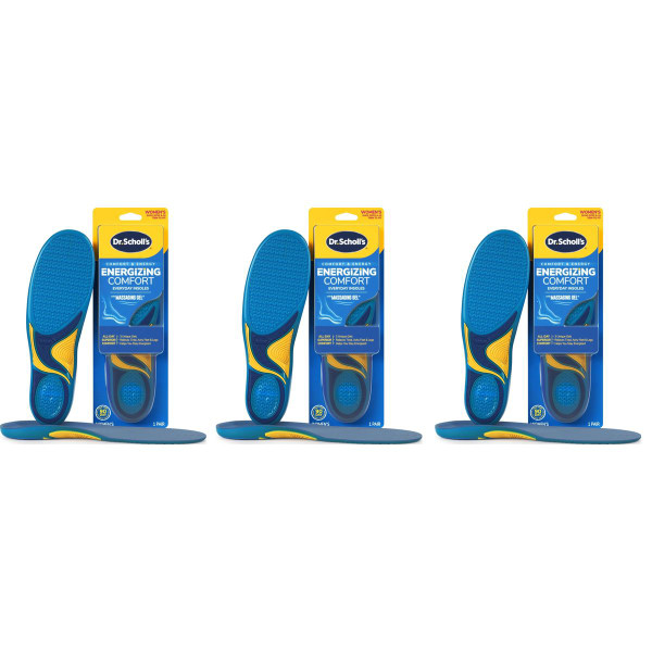 Dr. Scholl's Energizing Comfort Massaging Gel Insoles (3 Pairs) product image