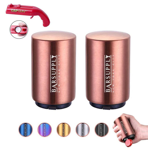BARSUPPLY Push Down Automatic Magnetic Beer Bottle Opener (2-Pack) product image