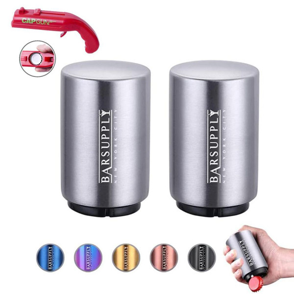 BARSUPPLY Push Down Automatic Magnetic Beer Bottle Opener (2-Pack) product image