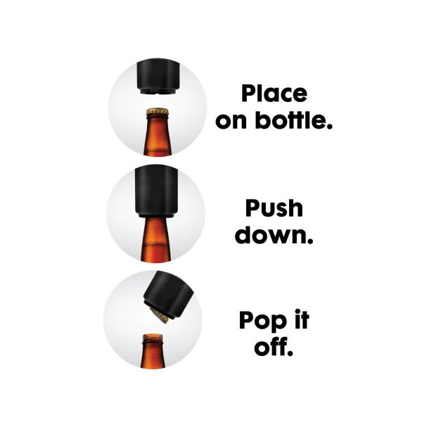 BARSUPPLY Push Down Automatic Magnetic Beer Bottle Opener (2-Pack) product image