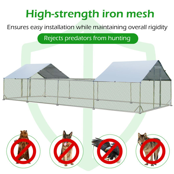  Chicken Coop Run Walk-in Metal Chicken Cage product image