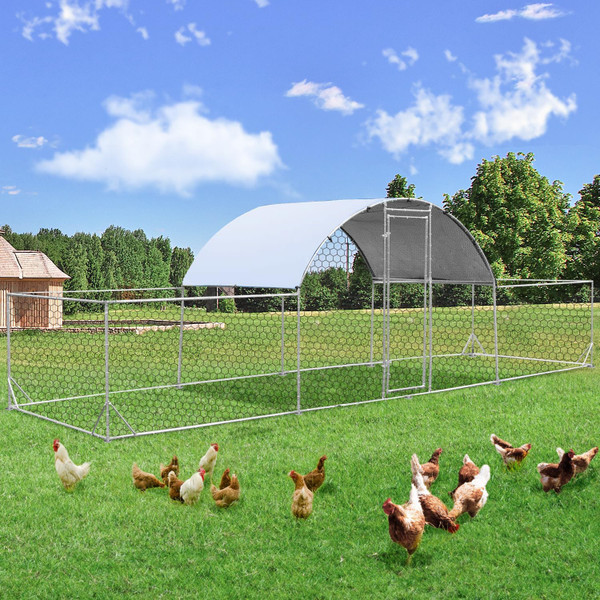 Chicken Coop Run Dome Walk-in Metal Chicken Cage product image