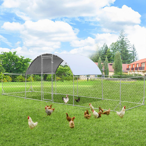 Chicken Coop Run Dome Walk-in Metal Chicken Cage product image