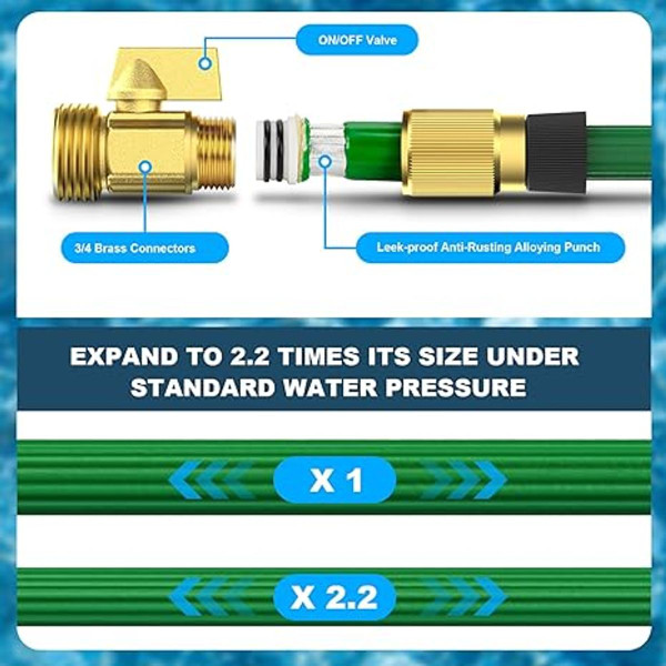100ft Garden Hose with 10-Patter Rotating Hose product image