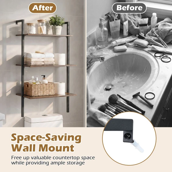 Industrial Wall Mounted Shelf (1- or 2-Pack) product image