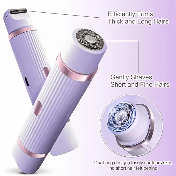 2‑in‑1 Rechargeable Electric Hair Remover product image