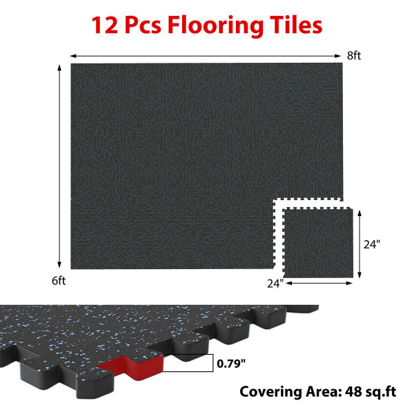 Rubber Top Exercise Mat (12 to 36 Pieces) product image