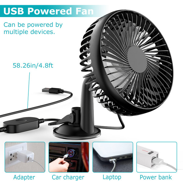 USB Portable Car Fan product image