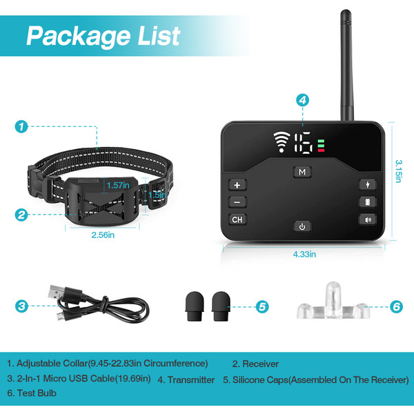 Wireless Dog Fence and Training Collar product image