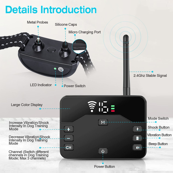 Wireless Dog Fence and Training Collar product image