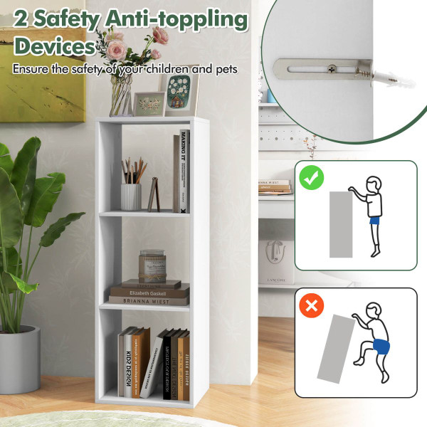 3-Cube Open Back Bookshelf  product image