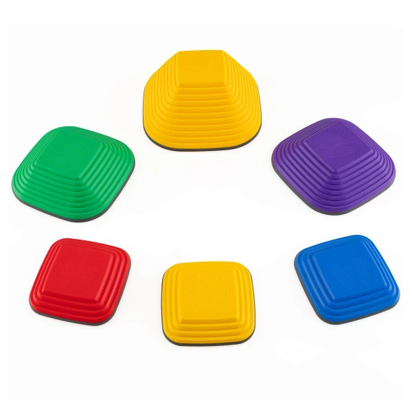 6-Piece Kids Stepping Stone Square Balance Blocks for Indoor/Outdoor product image