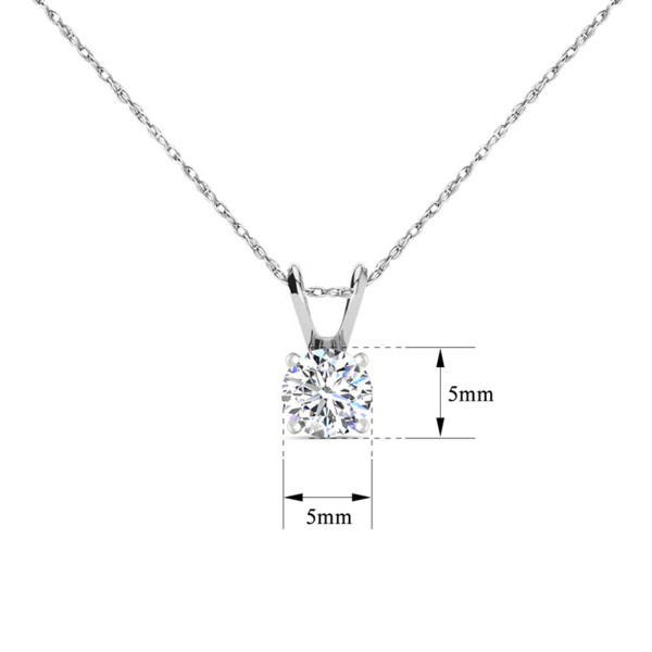 1/2 Carat Real Diamond Necklace In Gold product image
