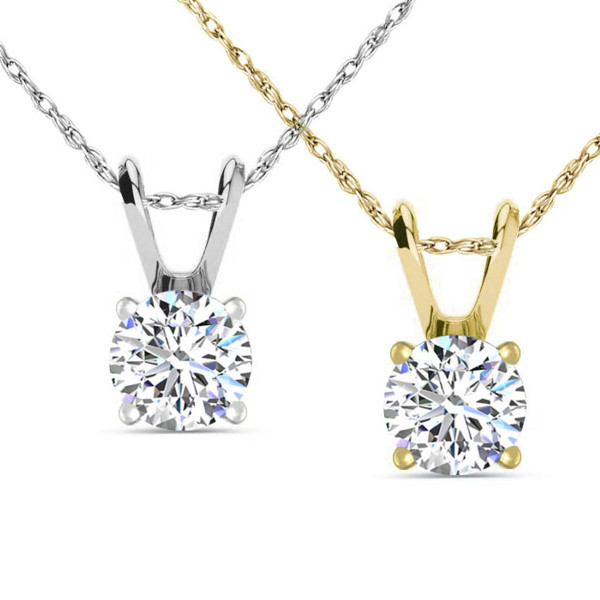 1/2 Carat Real Diamond Necklace In Gold product image