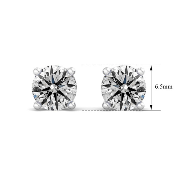 2 Carat Lab Created Diamond Earrings, VS Clarity In 14K Gold product image