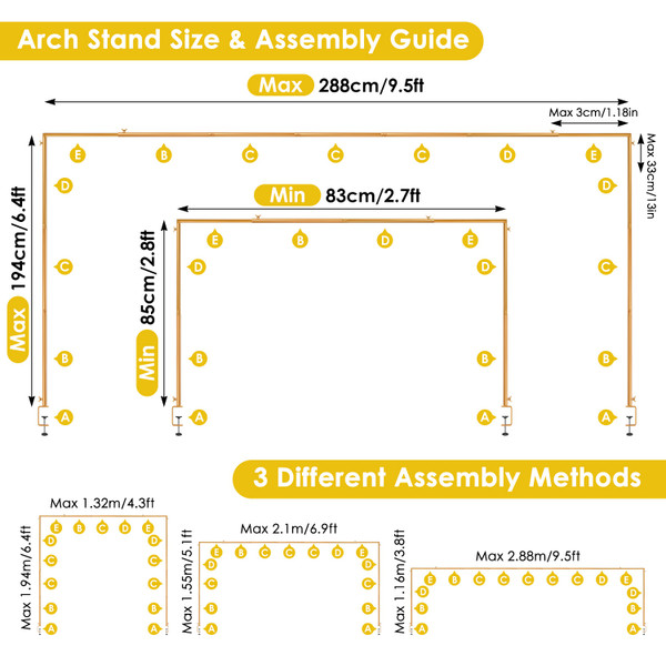 Over the Table Arch Stand (1 or 2 Pack) product image