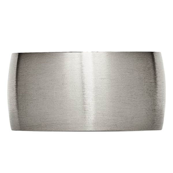 12mm  Men's Chisel  Titanium Brushed Wedding  Band Ring product image