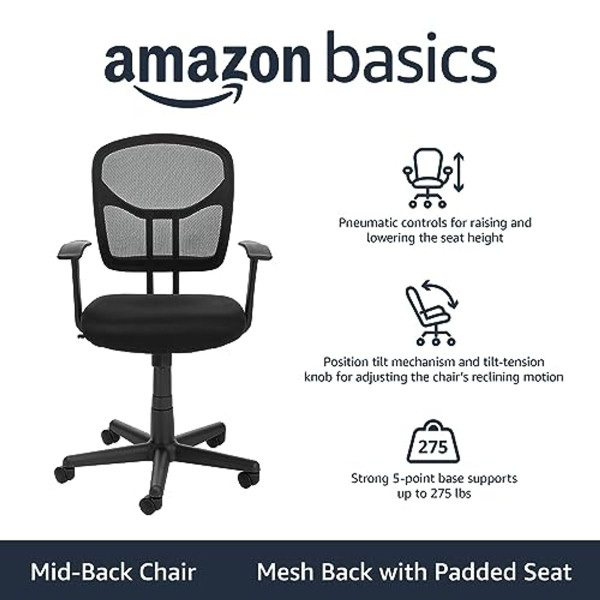 Amazon Basics Swivel Office Chair product image