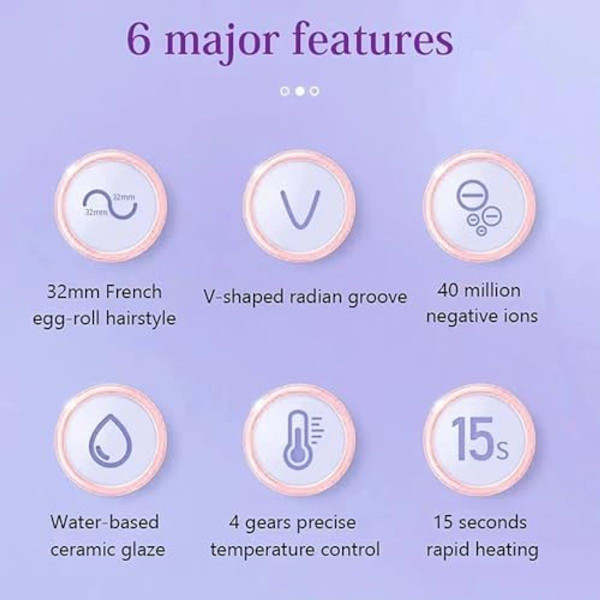 French V‑Shape Hair Waver Curling Iron product image