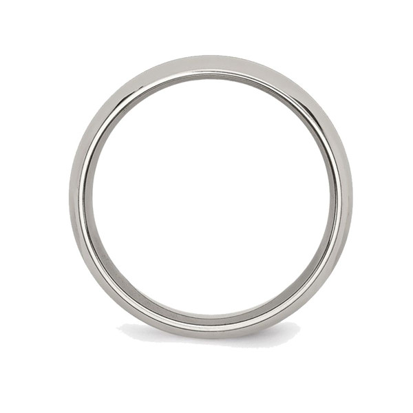 6mm Men's Chisel Titanium Yellow Plated Wedding Band Ring product image